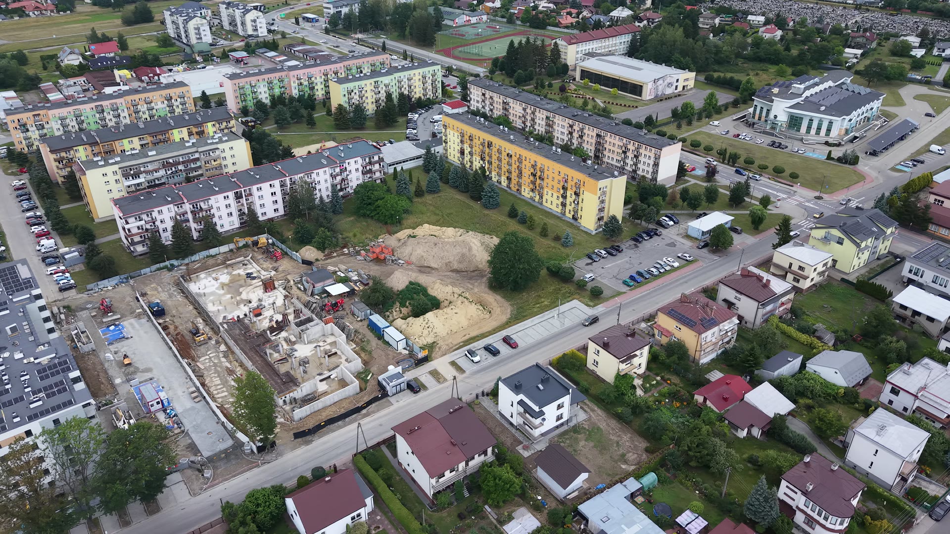 Widok gminy Kolbuszowa z lotu ptaka